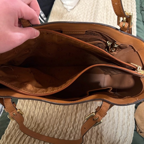 Tory Burch Brown Leather Tote - Picture 3 of 5